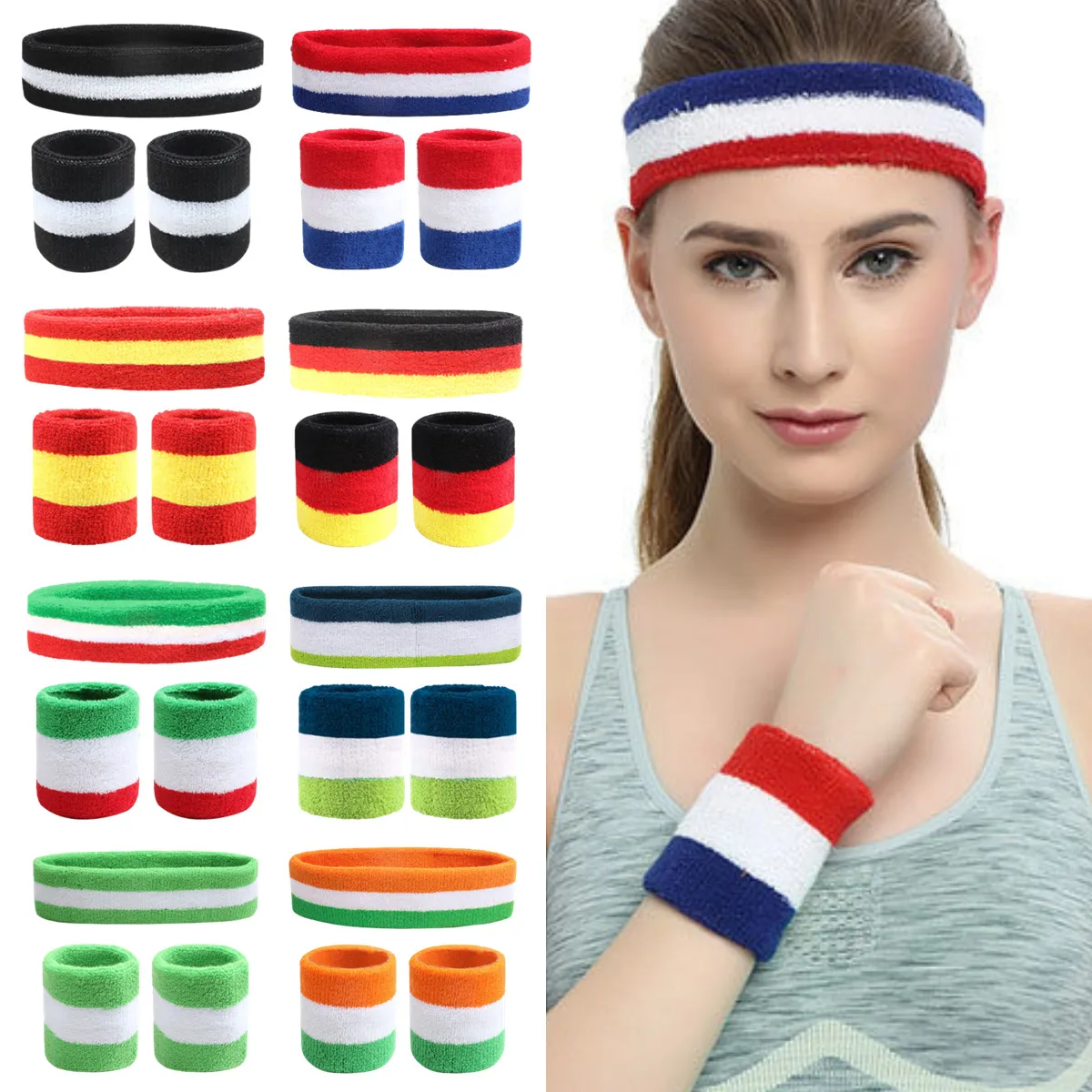 Sweat Band Wrist - 3pcs/set Sports Headband Sweatband High Elastic
