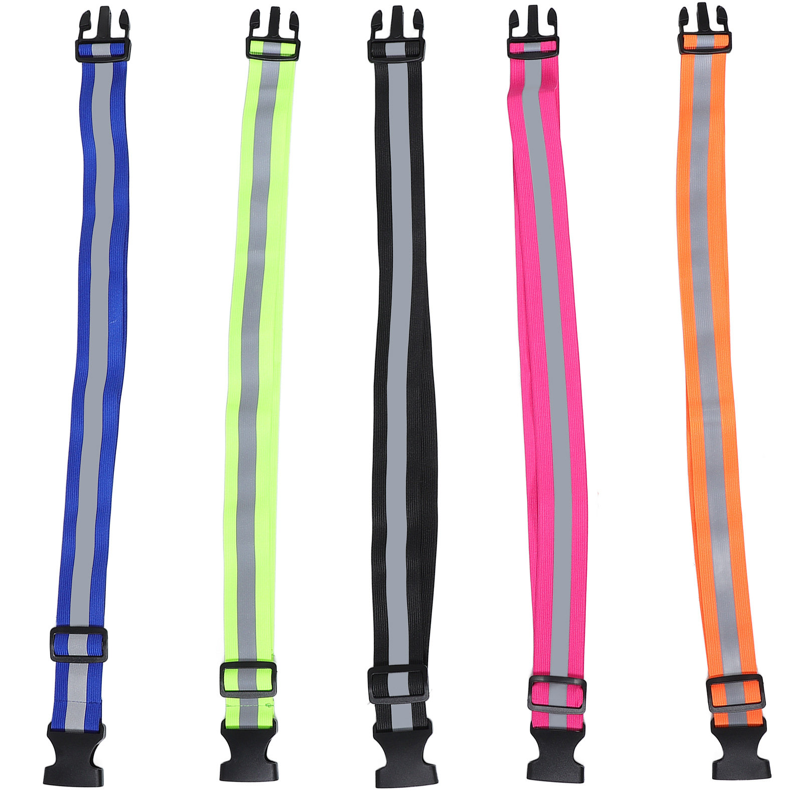 High And Running Gear - 5Pcs Reflective Body Strap Elastic Running