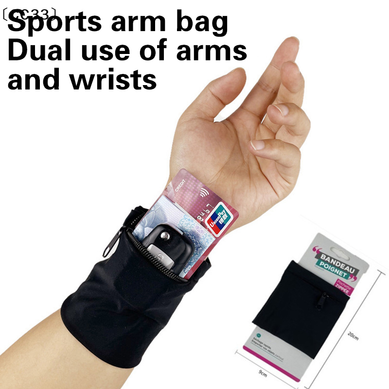 Sweat Band Wrist - 1PC Zipper Running Bags Lightweight Wrist