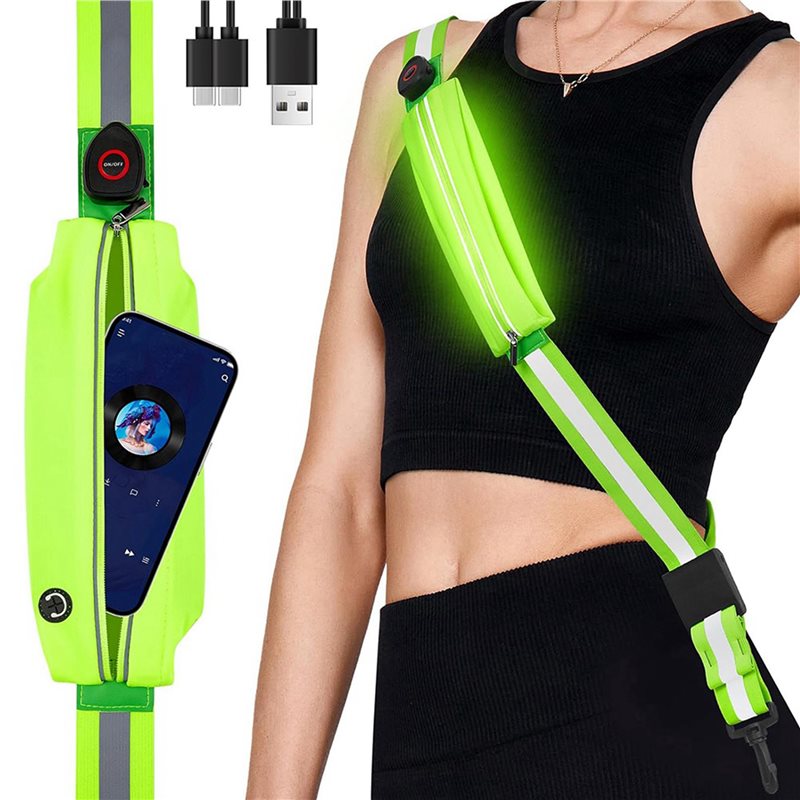 BTLIFE-2X LED Reflective Belt  - High And Running Gear review and price