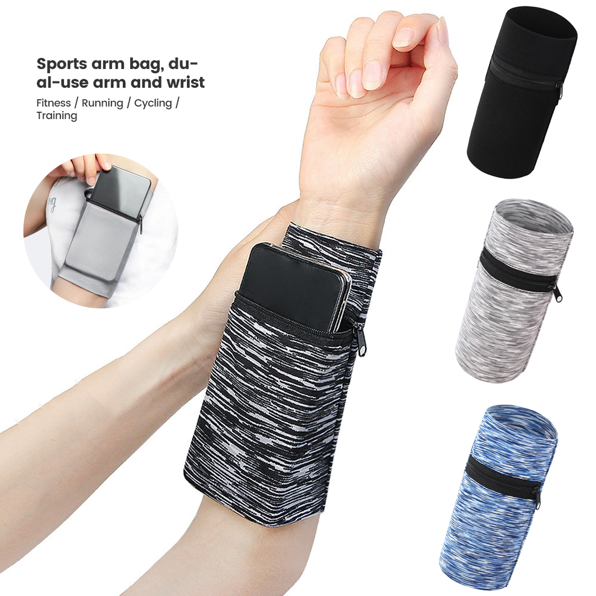 Zipper Running Bags Lightweigh - Sweat Band Wrist review and price