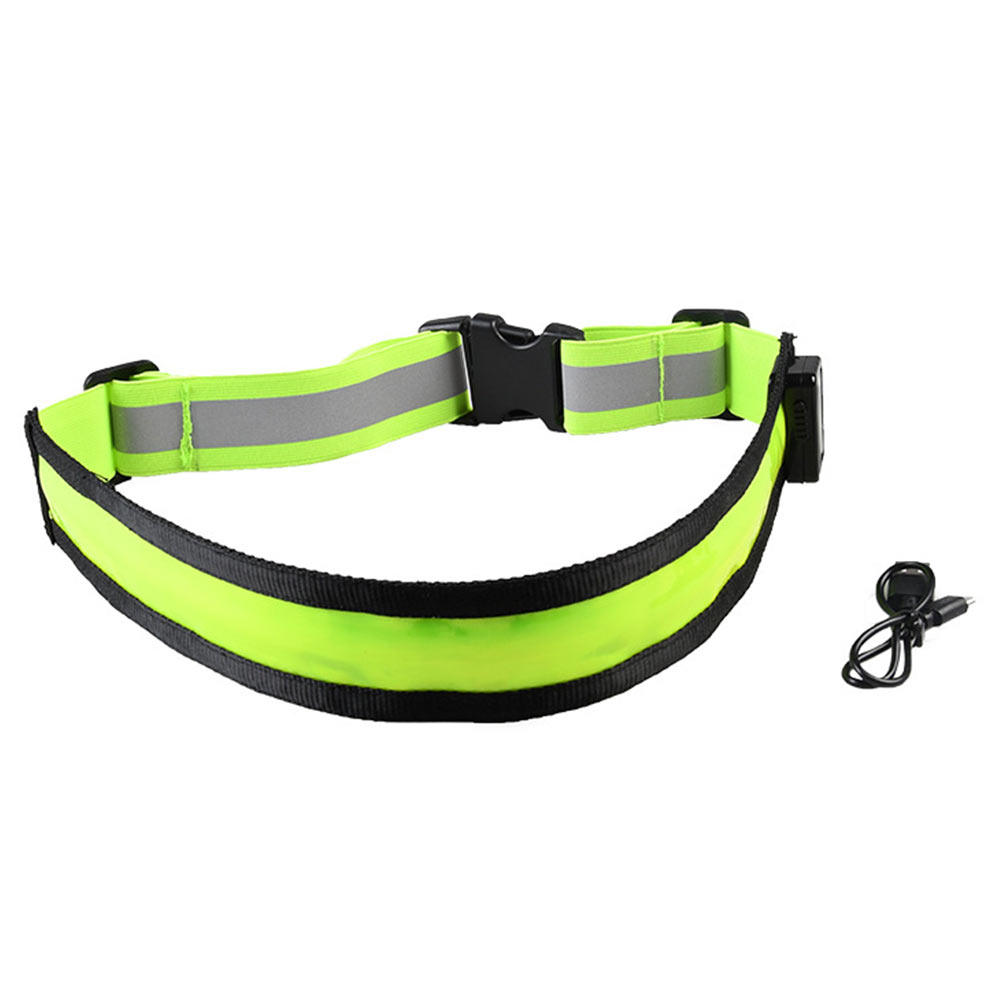 LED Reflective Belt Adjustable - Running Gear Green review and price