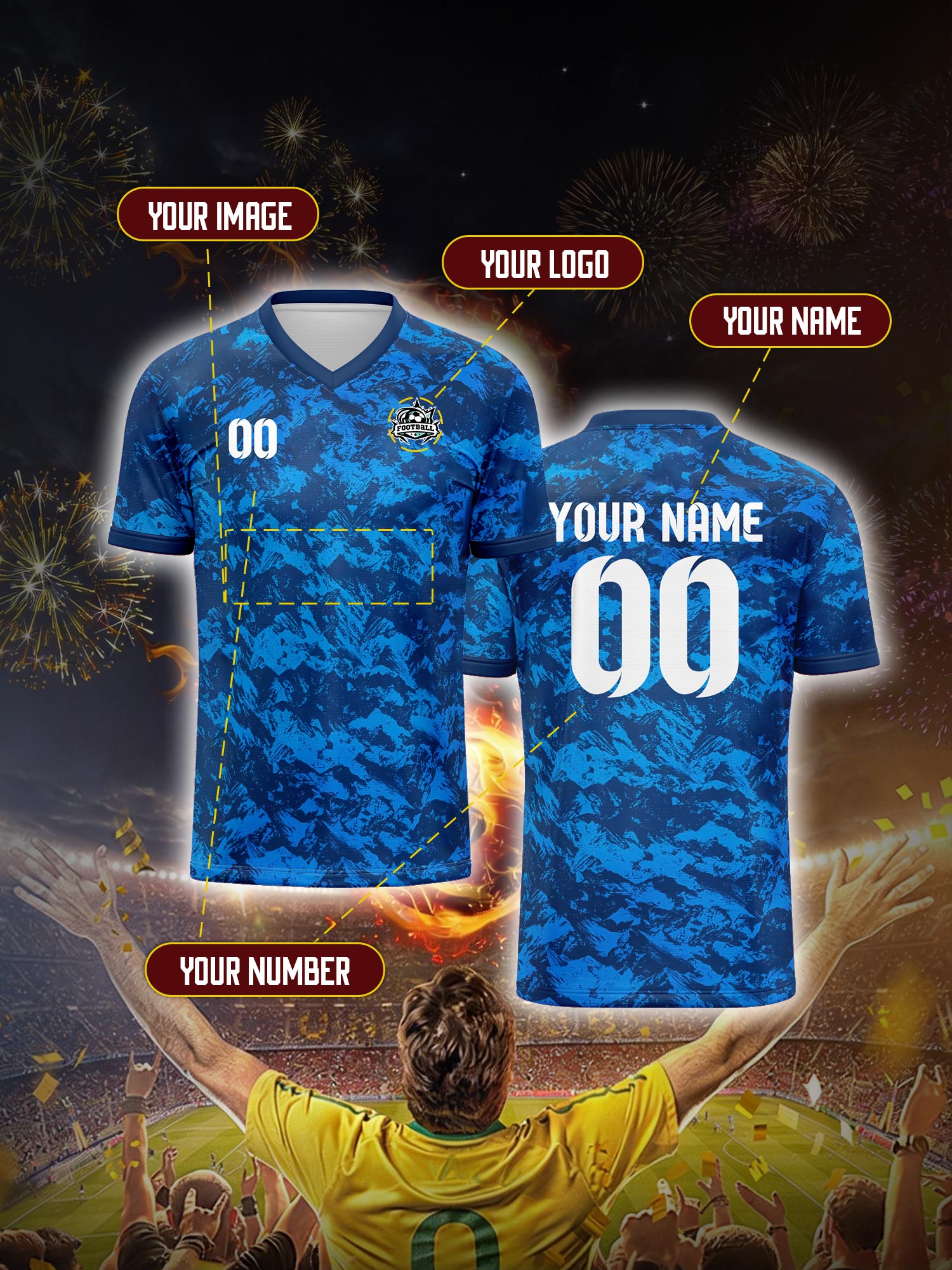 Custom Soccer Jersey With Cust - Running Gear For review and price