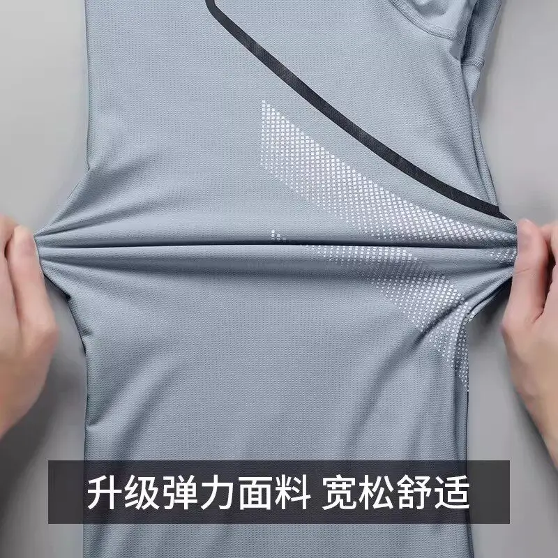 Men's Summer Sports Set Ice Si - Running Gear For review and price