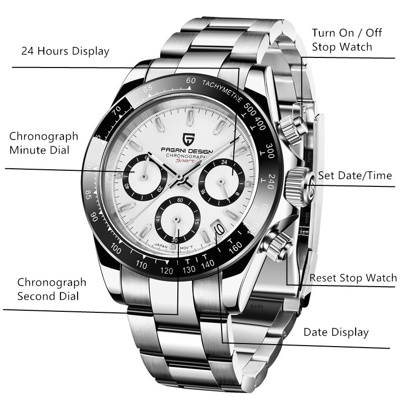 PAGANI DESIGN Chronograph Stop - Running Gear Water review and price