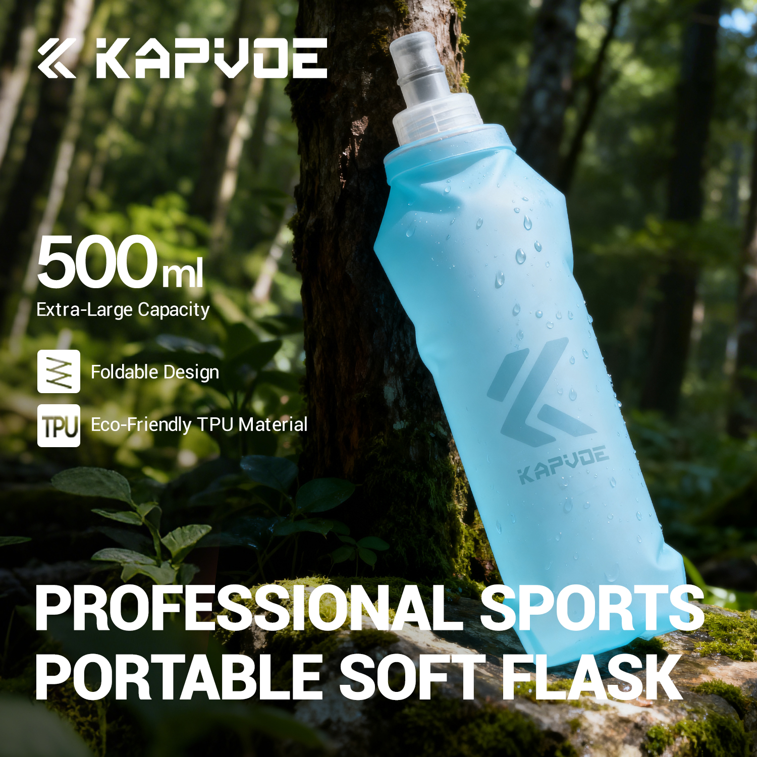Kapvoe Soft Water Bottle Foldi - Running Gear Water review and price