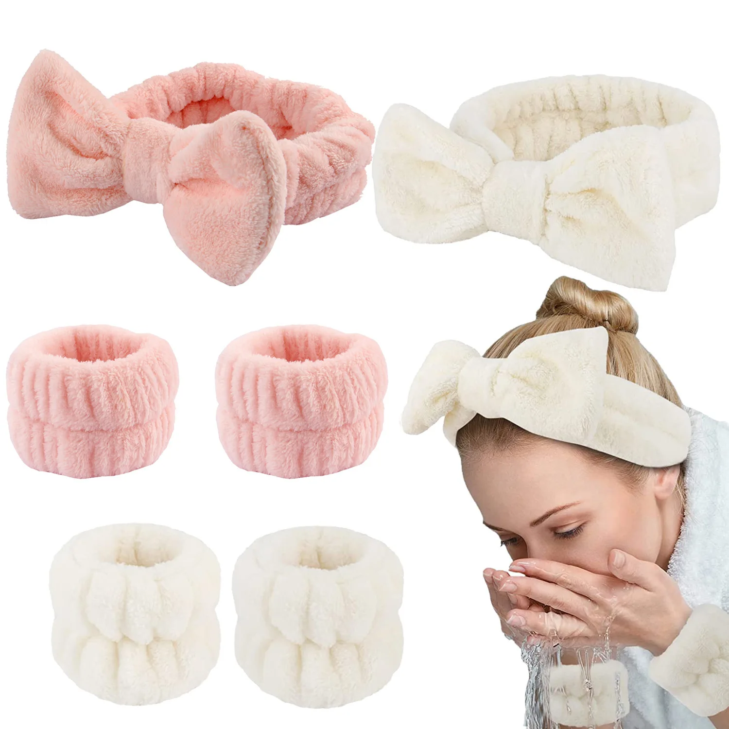 3Pcs Spa Headband Wristband fo - Sweat Band Wrist review and price