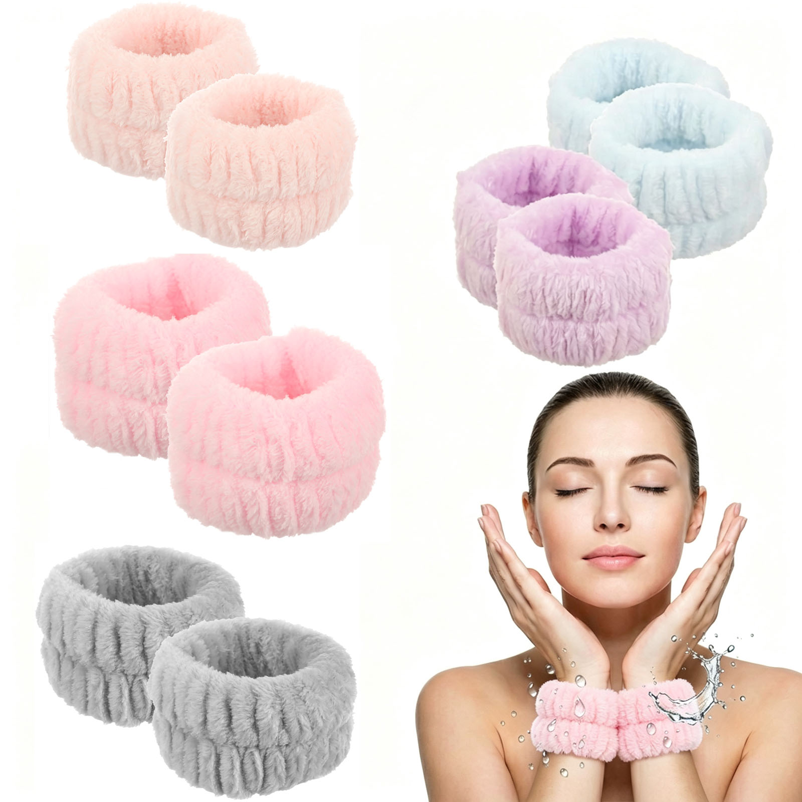 2Pcs Wrist Band Washing Face S - Sweat Band Wrist review and price