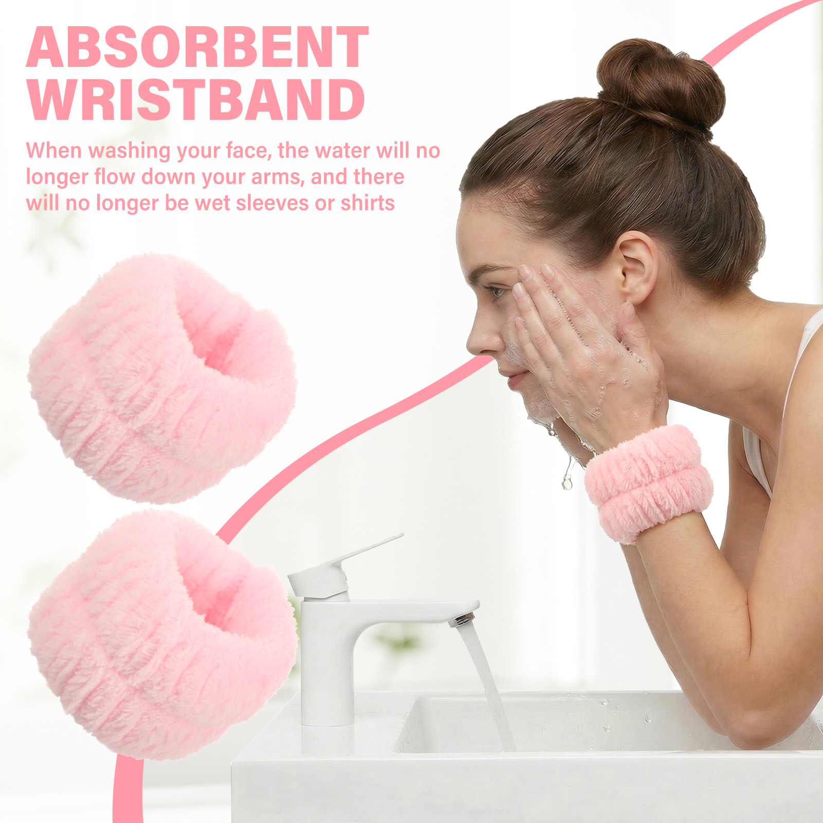 2Pcs Wrist Band Washing Face S - Sweat Band Wrist review and price