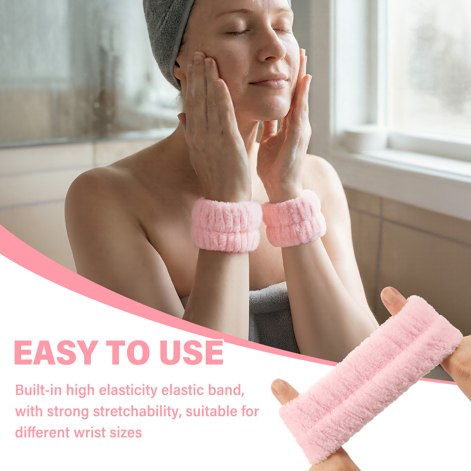 2Pcs Wrist Band Washing Face S - Sweat Band Wrist review and price