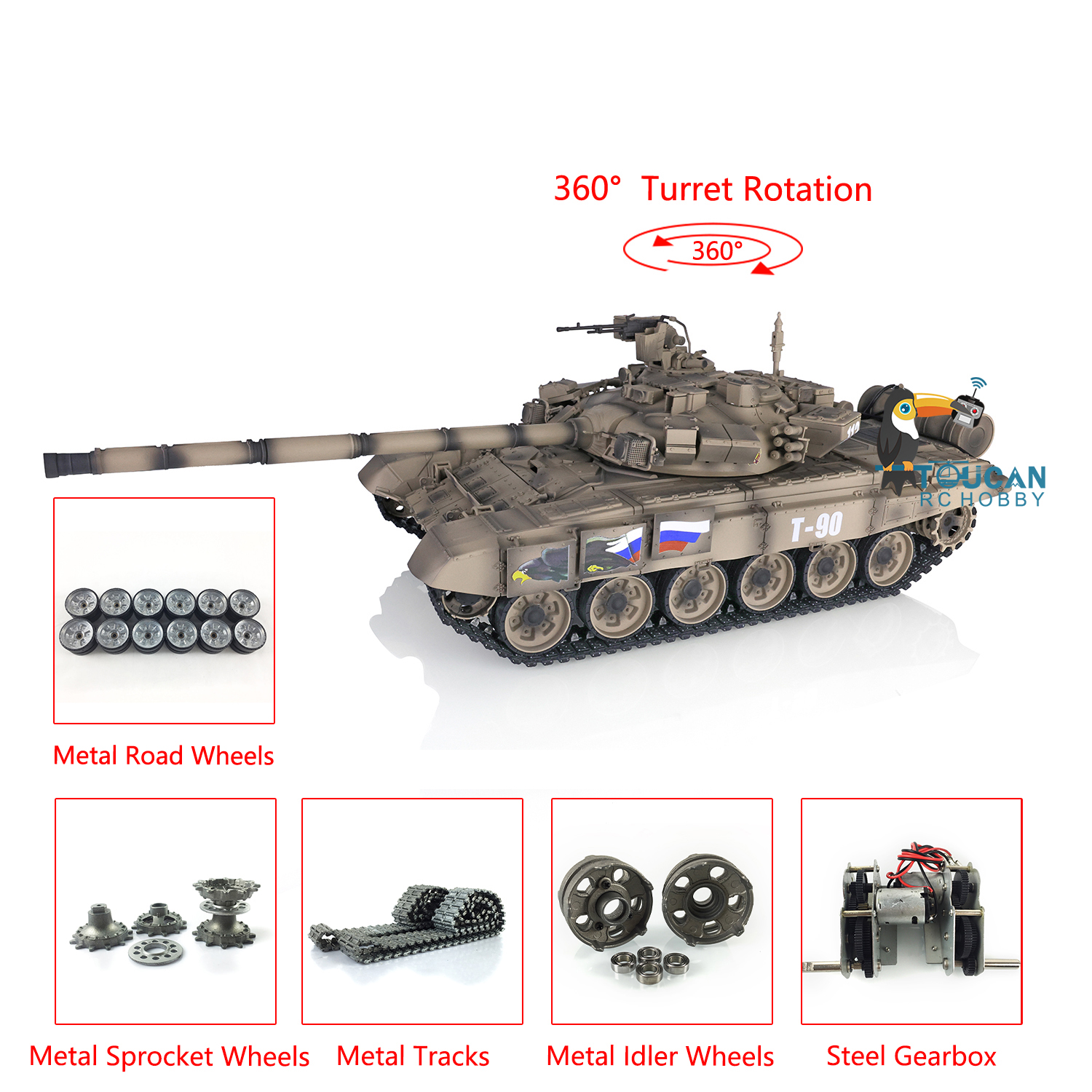 1/16 HENG LONG 7.0 Customized  - Running Gear Box review and price